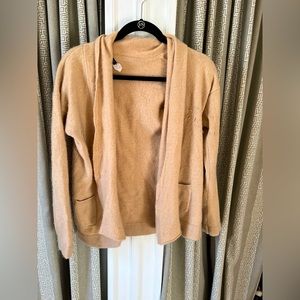 Camel wool and cashmere blend J.Crew cardigan